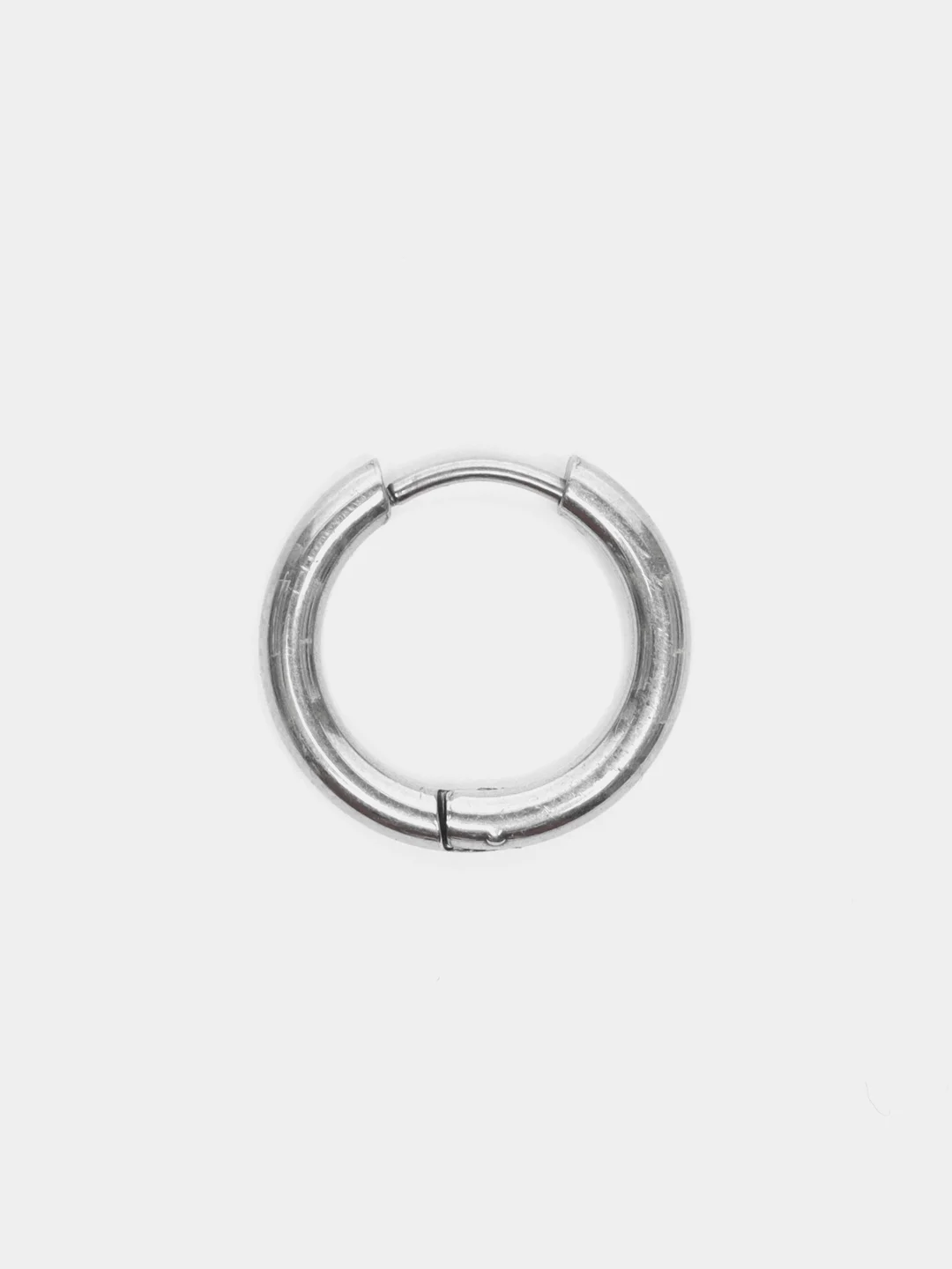 Серебряный серьга-кольцо из медицинской стали, мужская, 8 мм, 12 мм, 14 мм, 1 штука