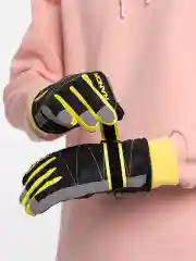 Черный зимние перчатки, горнолыжные, унисекс