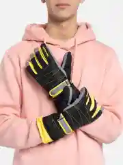 Черный зимние перчатки, горнолыжные, унисекс