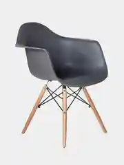 Серый стул пластиковый с подлокотниками Eames комплект 1шт, 2шт. Черный, Белый, Серый