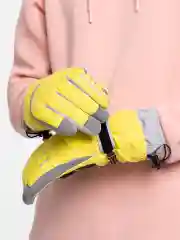 Желтый зимние перчатки, горнолыжные, унисекс