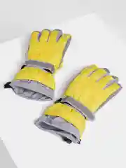 Желтый зимние перчатки, горнолыжные, унисекс