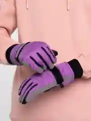 Фиолетовый зимние перчатки, горнолыжные, унисекс