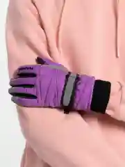 Фиолетовый зимние перчатки, горнолыжные, унисекс