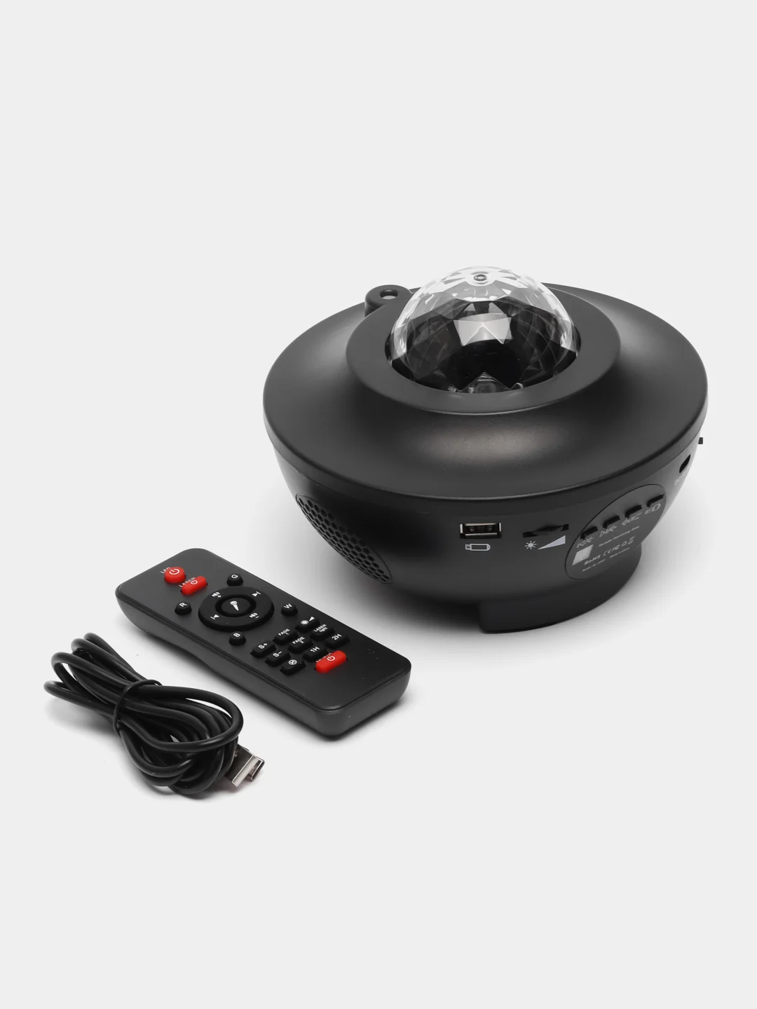 Угольный ночник-проектор звёздного неба, Планетарий, Bluetooth, с музыкой, пультом, 10 режимов