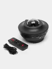 Угольный ночник-проектор звёздного неба, Планетарий, Bluetooth, с музыкой, пультом, 10 режимов