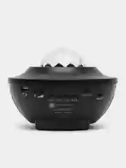 Черный ночник-проектор звёздного неба, Планетарий, Bluetooth, с музыкой, пультом, 10 режимов