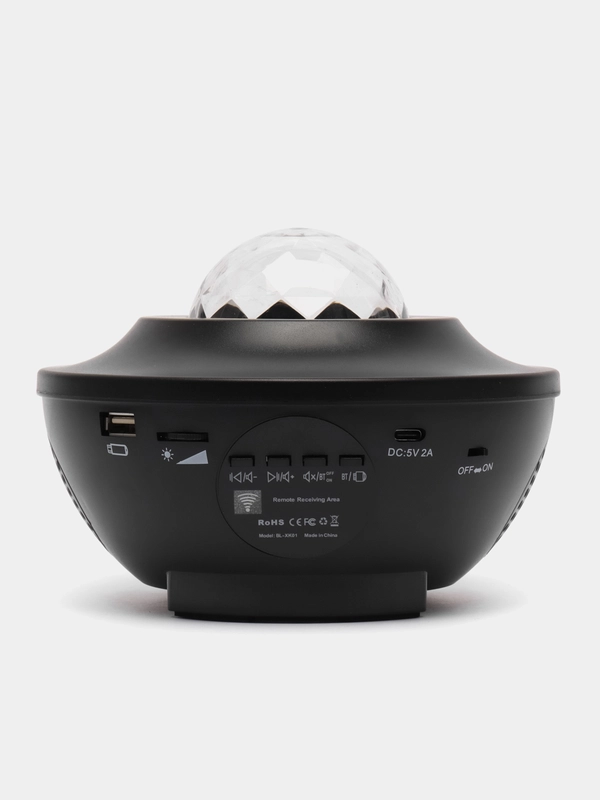 Ночник-проектор звёздного неба, Планетарий, Bluetooth, с музыкой, пультом, 10 режимов