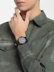 Черный часы механические мужские