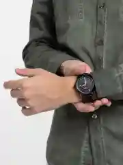 Черный часы механические мужские