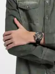 Серебряный часы механические мужские