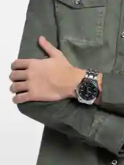 Серебряный часы механические, мужские
