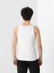 Белый майка мужская спортивная, компрессионная