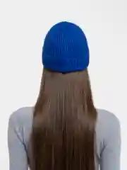 Синий шапка бини, вязаная, унисекс