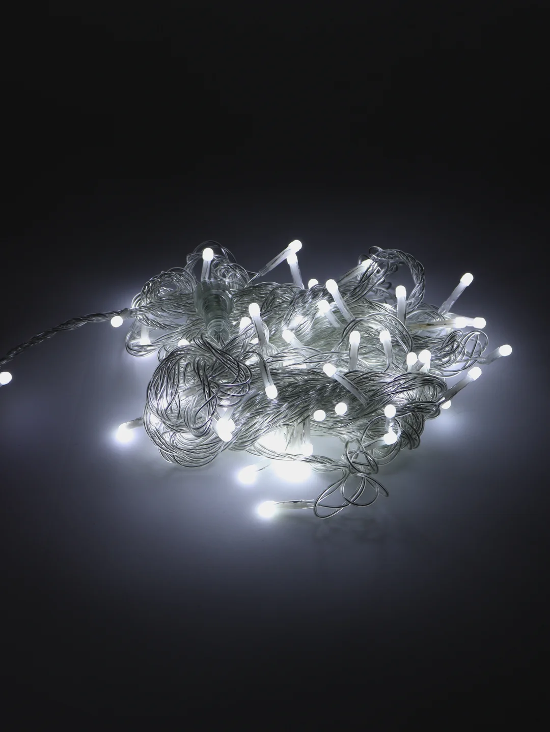Гирлянда для улицы, 10 м, 100 небьющихся LED ламп, сверхяркая, белая