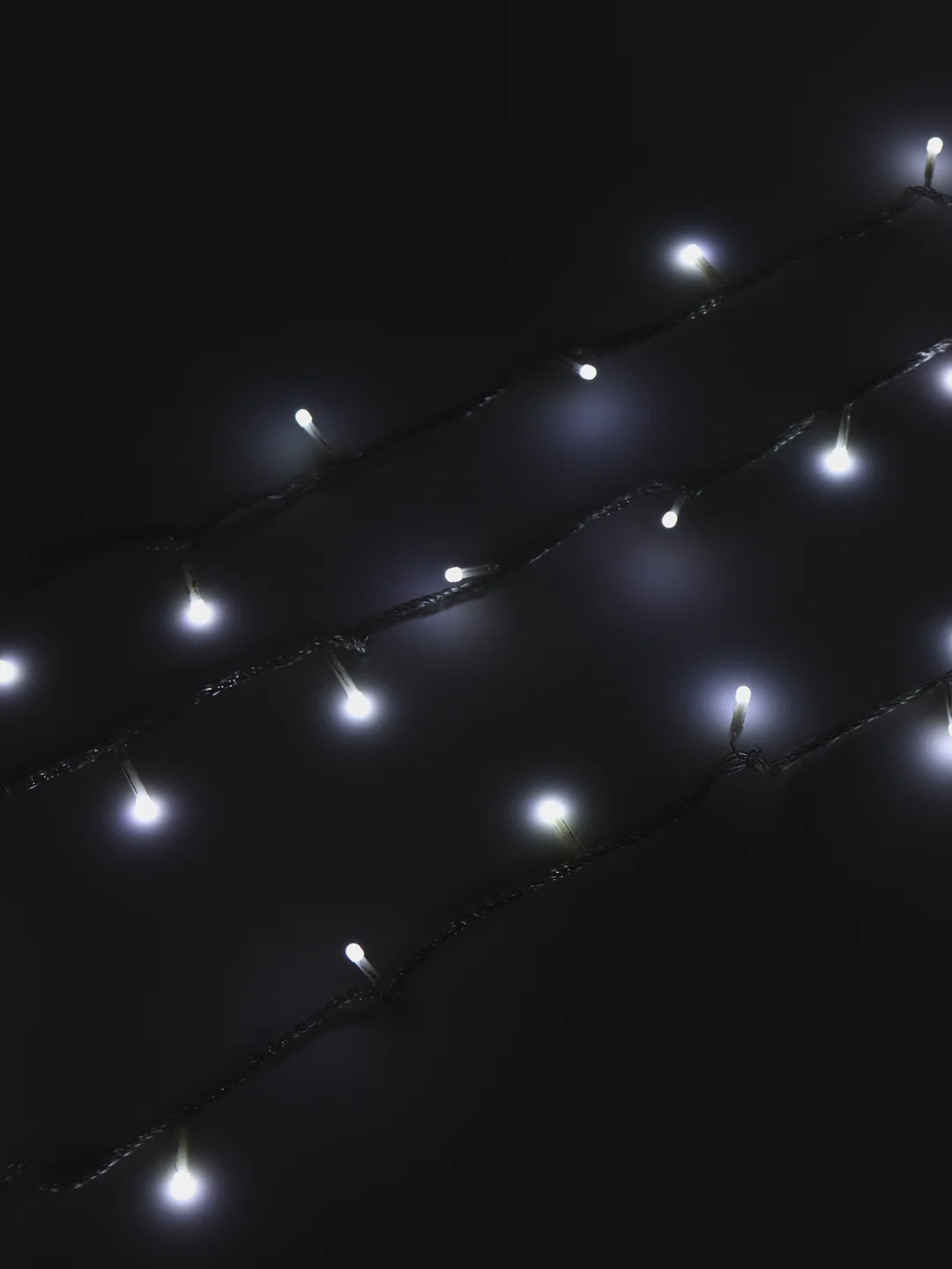 Гирлянда для улицы, 10 м, 100 небьющихся LED ламп, сверхяркая, белая