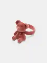Коралловый кольцо с медведем, плюшевый мишка