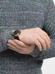 Золотой часы мужские, механические, командирские