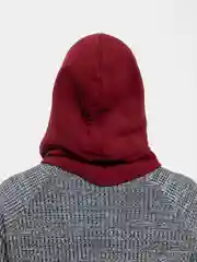Бордовый флисовая балаклава (капюшон, шапка, шарф)