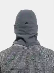 Угольный флисовая балаклава на подтяжках, теплая