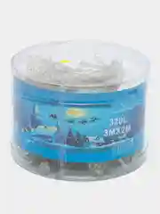 Новогодняя гирлянда, штора, занавес 3х2м