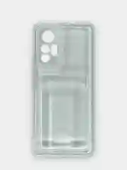 Прозрачный чехол для Xiaomi 12 Lite (Сяоми 12 Лайт) прозрачный, с карманом для карты