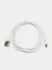 Белый кабель зарядки USB Type-C Borofone BX30 Silicone, 1 метр, круглый, 2.4 A, силикон, 2 цвета