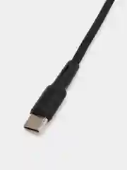 Черный кабель зарядки USB Type-C Borofone BX30 Silicone, 1 метр, круглый, 2.4 A, силикон, 2 цвета