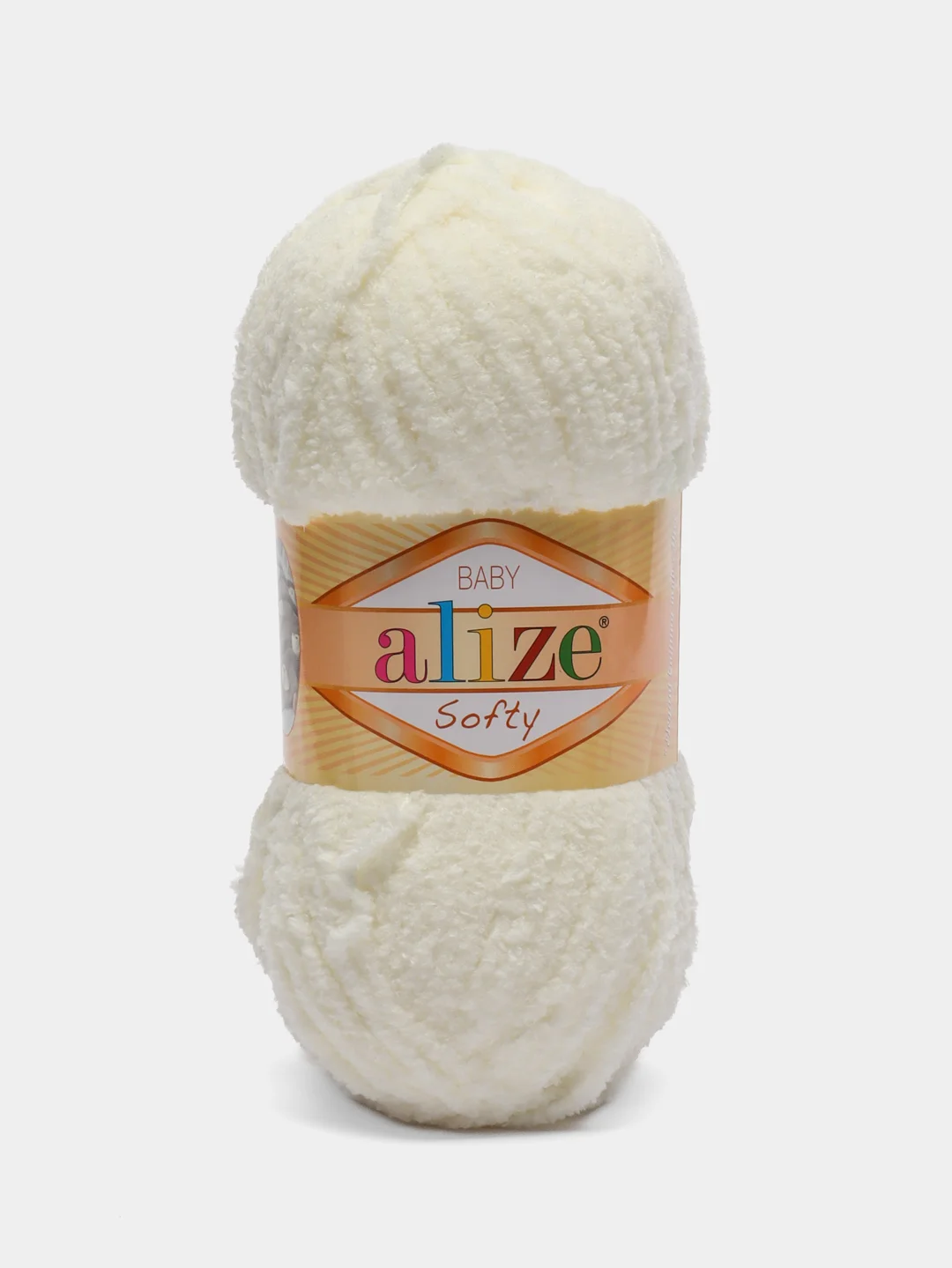 Молочный плюшевая пряжа Alize Softy, 50 г, 115 м