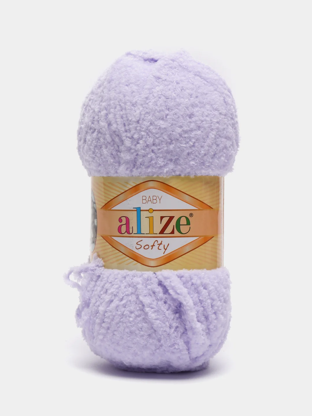 Сиреневый плюшевая пряжа Alize Softy, 50 г, 115 м