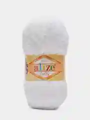 Белый плюшевая пряжа Alize Softy, 50 г, 115 м