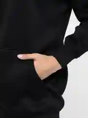 Черный толстовка оверсайз, унисекс
