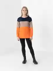 Оранжевый свитшот в полоску LaFemme
