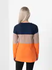Оранжевый свитшот в полоску LaFemme