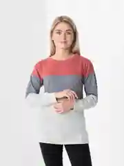 Розовый свитшот в полоску LaFemme