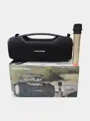 Зелёный хаки портативная колонка Hopestar A6Pro, 55W с микрофоном