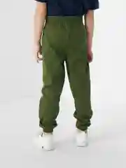 Зелёный хаки спортивные штаны, на резинке, хлопковые