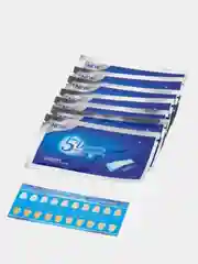 Синий отбеливающие полоски для зубов 5D White, 1 или 7 пар, полоски отбеливающие