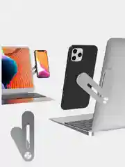 Белый держатель магнитный, для телефона, на ноутбук, крепление телефона на магните, на компьютер