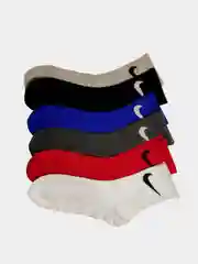 Черный носки МУЖСКИЕ 6 ПАР СПОРТИВНЫЕ С ПРИНТОМ БЕЛЫЕ НОВОГОДНИЕ В ПОДАРОЧНОЙ УПАКОВКЕ