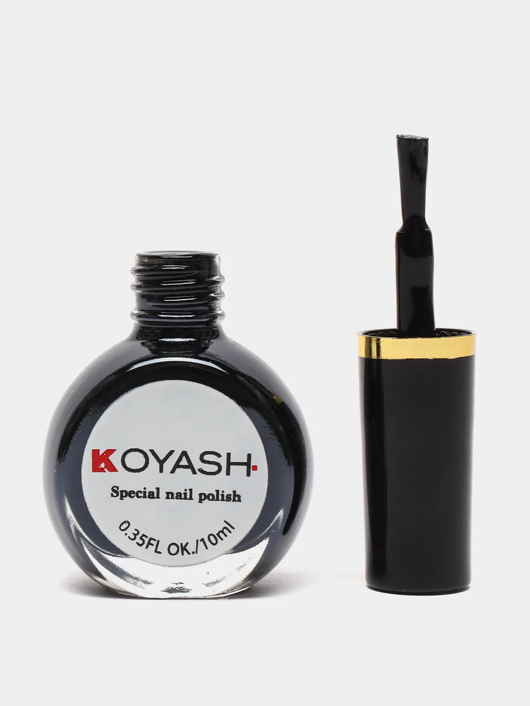 Черный лак для стемпинга, для гель лака KOYASH
