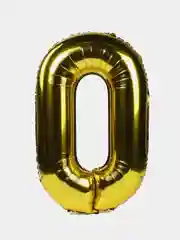 Золотой шар "Цифра 102 см", золото, серебро