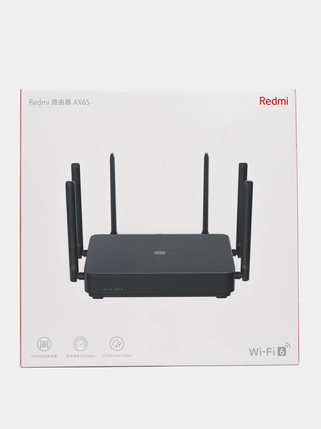 Черный wi-fi роутер Xiaomi Mi Router Aiot AX6S