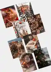 Красный новогодние открытки - шильдики, 10 х 7 см, открытки для подарков, открытки для цветов