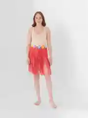 Алый гавайская юбка
