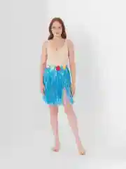 Алый гавайская юбка
