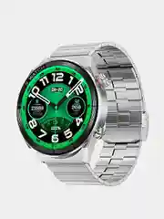 Серебряный смарт-часы Smart Watch DT 3 Series, умные, мужские, круглые