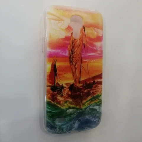 Пластиковый чехол с ярким рисунком Samsung S4 mini i9190/i9192