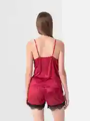 Красный комплект для дома: шорты и топ