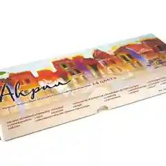 Краски акриловые, профессиональные, набор, 6, 12, 18 и 24 цвета